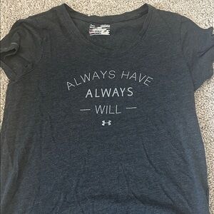 Under Armour Dark Gray Slogan Tee